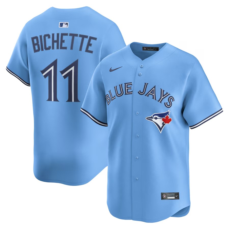 Men's Toronto Blue Jays Bo Bichette Nike Powder Blue Alternate 2 Limited Jersey