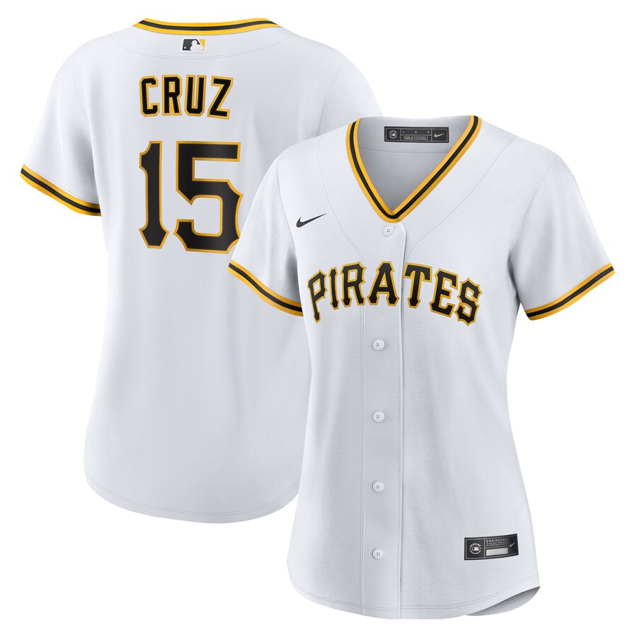 Women's Pittsburgh Pirates Oneil Cruz Nike White Home Replica Jersey