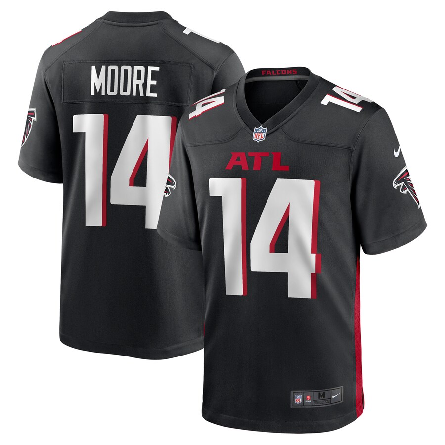 Men's Atlanta Falcons Rondale Moore Nike Black Team Game Jersey