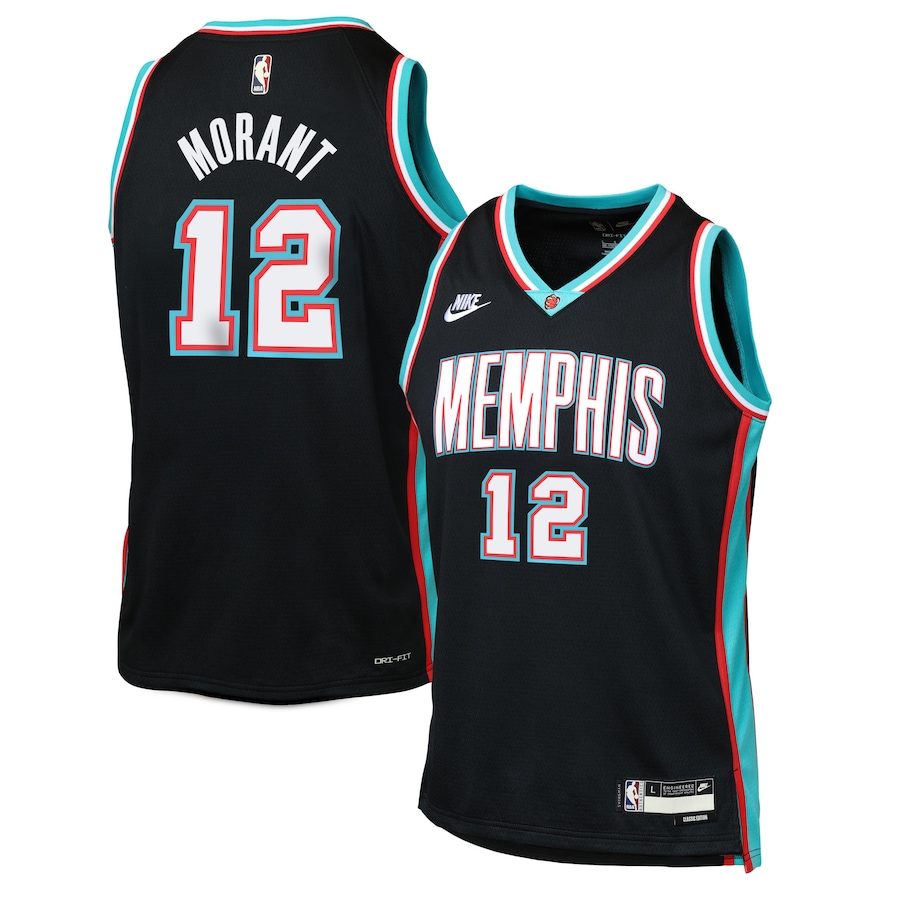 Youth Memphis Grizzlies Ja Morant Nike Black Swingman Jersey - Classic Edition
