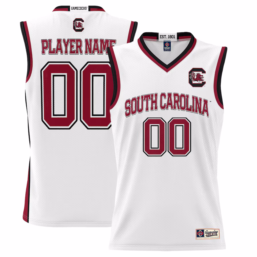 South Carolina Gamecocks GameDay Greats Youth NIL Pick-A-Player Lightweight Basketball Jersey - White