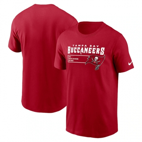 Men's Tampa Bay Buccaneers Red Division Essential T Shirt
