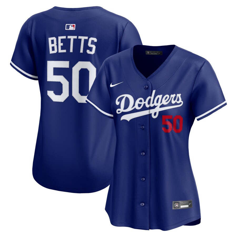 Women's Los Angeles Dodgers Mookie Betts Nike Royal Alternate Limited Jersey