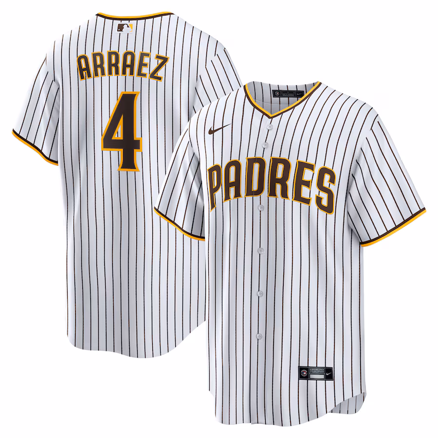 Youth San Diego Padres Luis Arraez Nike White Home Replica Jersey