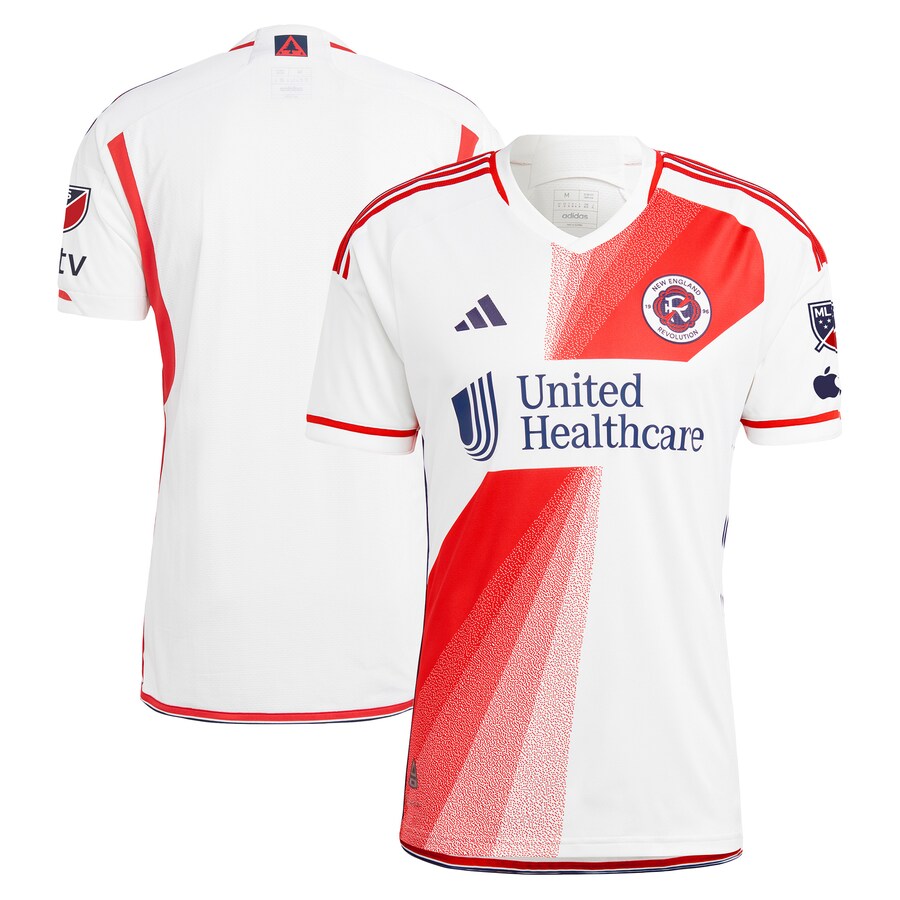 Men's New England Revolution adidas White 2023 Defiance Authentic Jersey