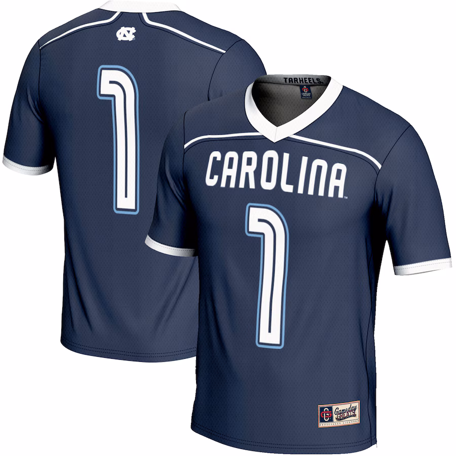 Men's GameDay Greats #1 Navy North Carolina Tar Heels Lightweight Men's Lacrosse Jersey