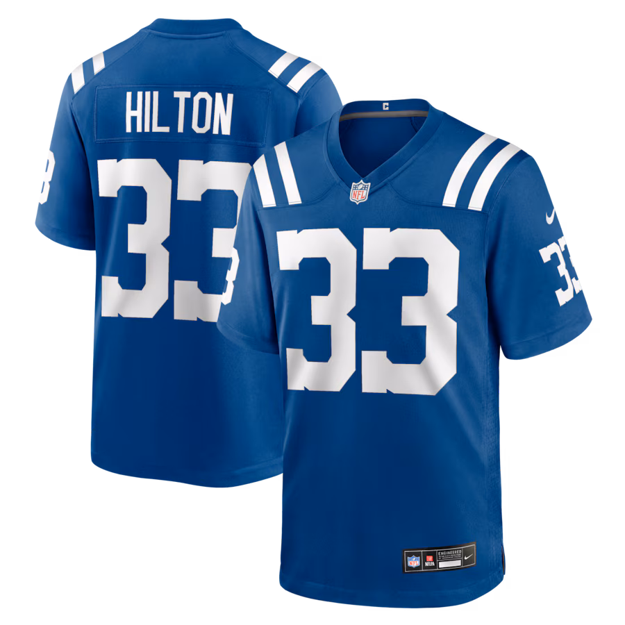 Men's Indianapolis Colts Mike Hilton Nike Royal Team Game Jersey