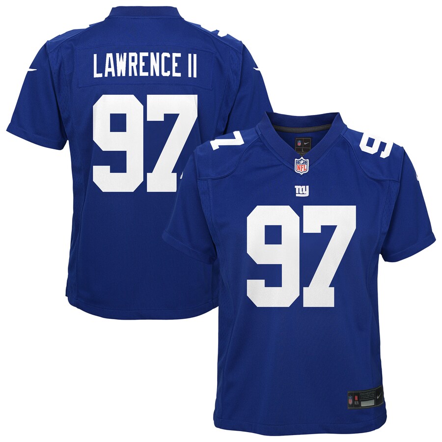 Youth New York Giants Dexter Lawrence Nike Royal Game Jersey