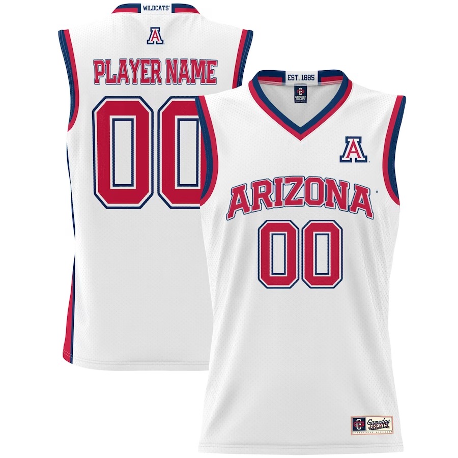 Arizona Wildcats GameDay Greats Unisex NIL Pick-A-Player Lightweight Women's Basketball Jersey - White