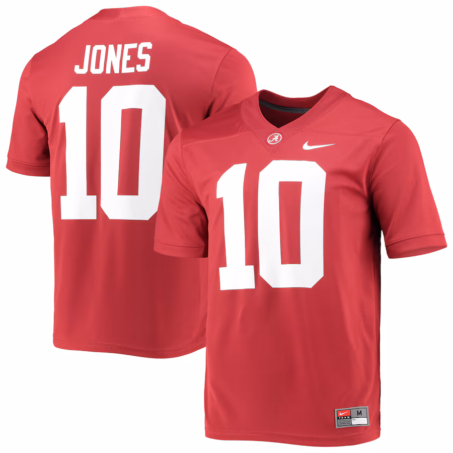 Mac Jones Alabama Crimson Tide Nike 2021 Draft Class Game Jersey - Crimson