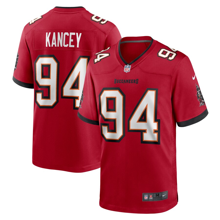 Men's Tampa Bay Buccaneers Calijah Kancey Nike Red Game Jersey