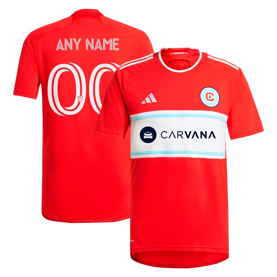 Men's Chicago Fire  adidas Red 2024 Return To Red Replica Custom Jersey
