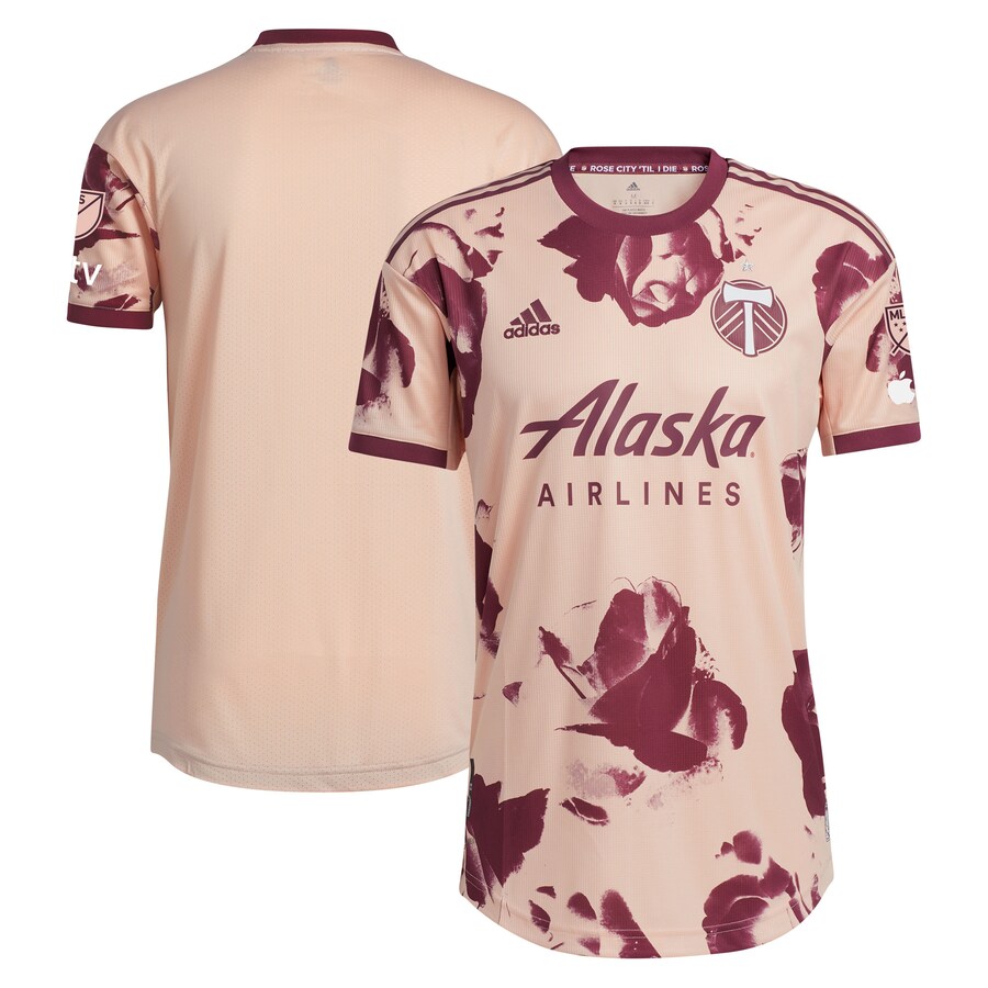 Men's Portland Timbers  adidas Pink 2023 Heritage Rose Kit Authentic Jersey