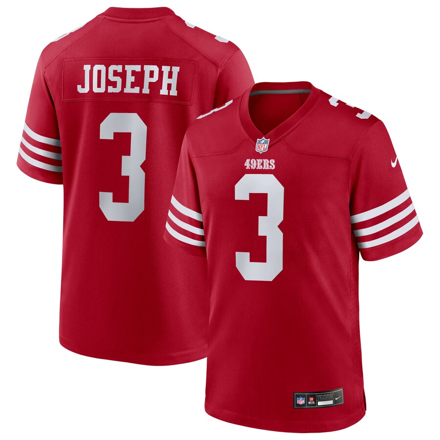 Men's San Francisco 49ers Greg Joseph Nike Scarlet Team Game Jersey