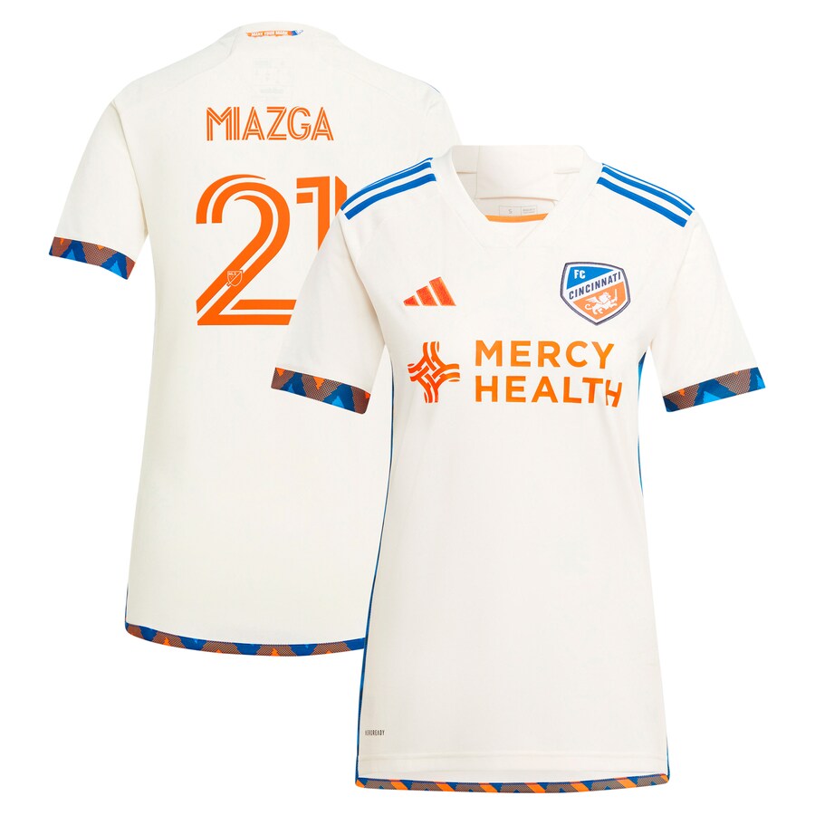 Women's FC Cincinnati Matt Miazga adidas White 2024 The Canvas Kit Replica Player Jersey