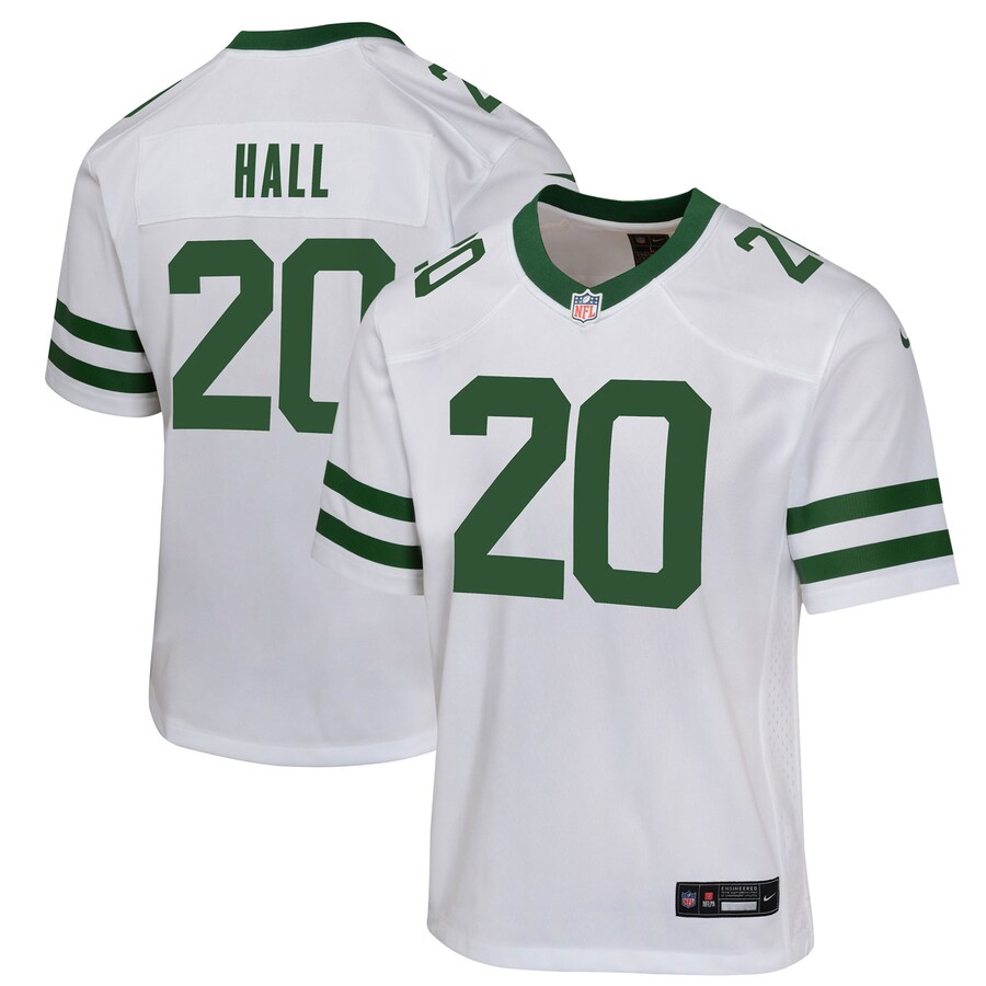 Youth New York Jets Breece Hall Nike White Game Jersey