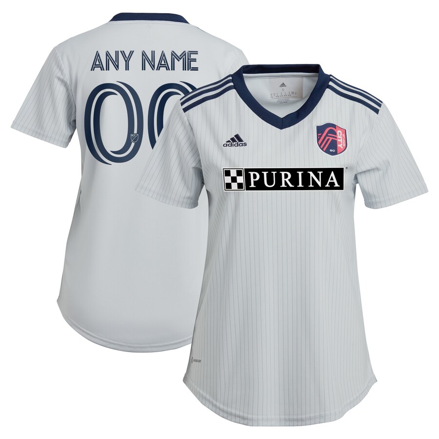 Women's St. Louis City SC adidas Gray 2023 The Spirit Kit Replica Custom Jersey