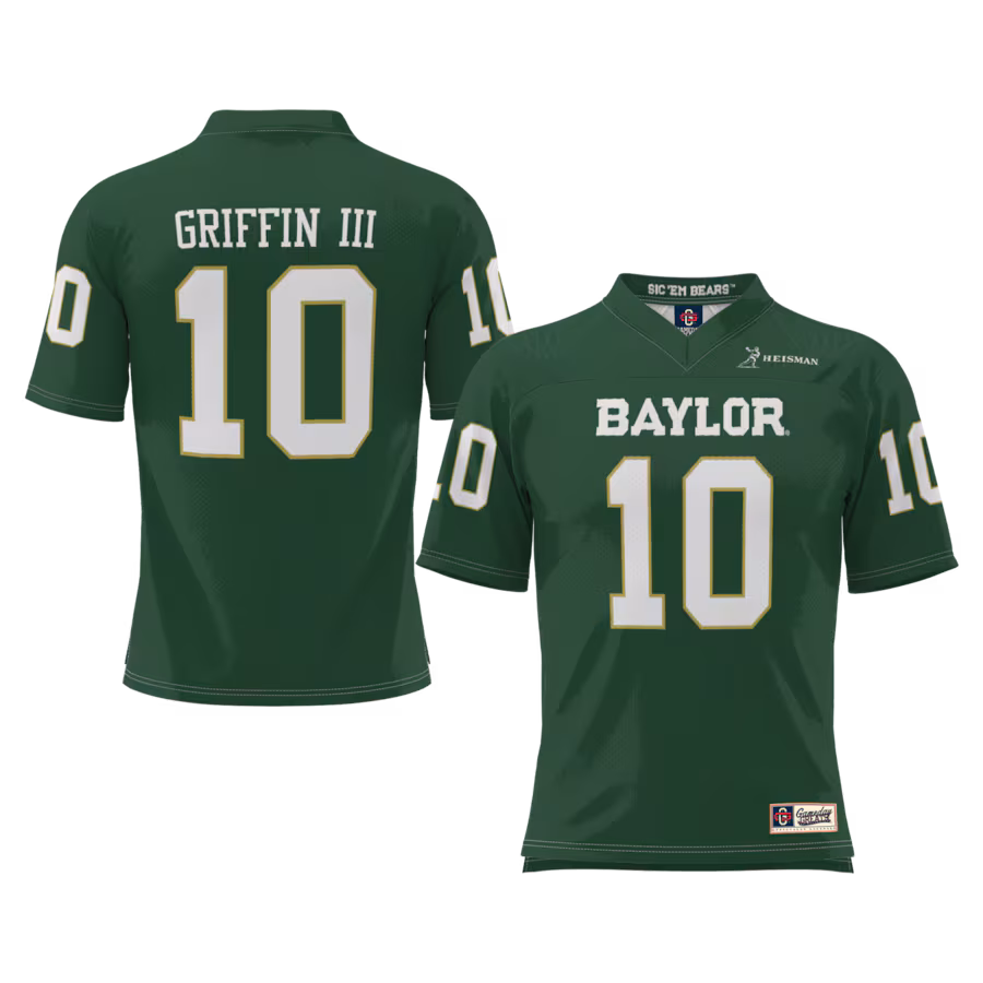 Youth GameDay Greats Robert Griffin III Green Baylor Bears Heisman Football Jersey