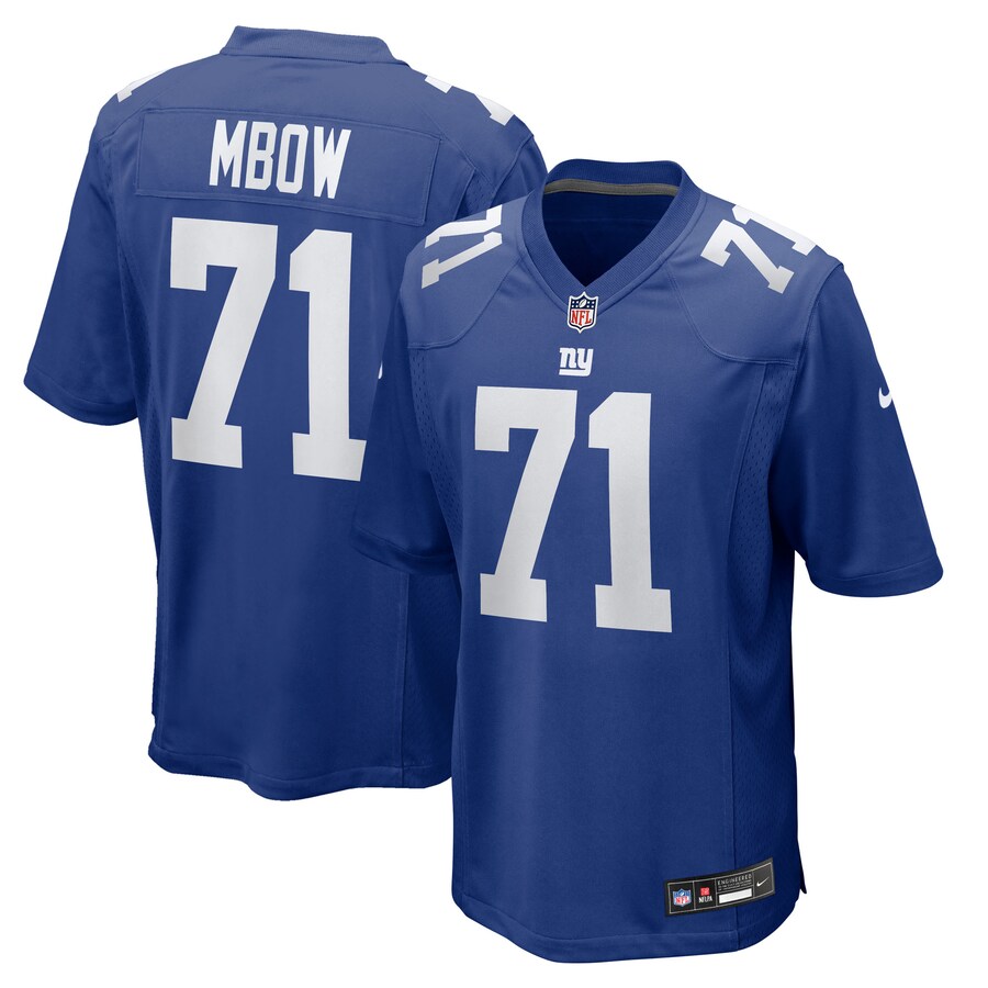 Men's New York Giants Marcus Mbow Nike Royal Team Game Jersey