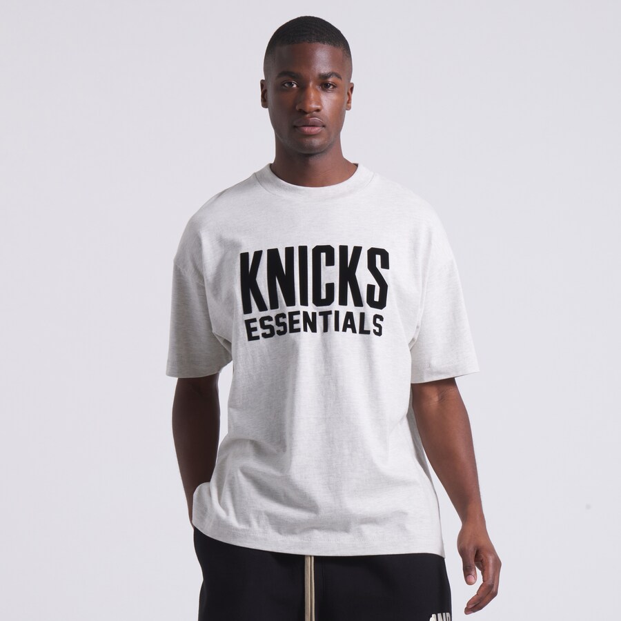 Unisex New York Knicks Fear of God Heather Gray NBA x ESSENTIALS T-Shirt