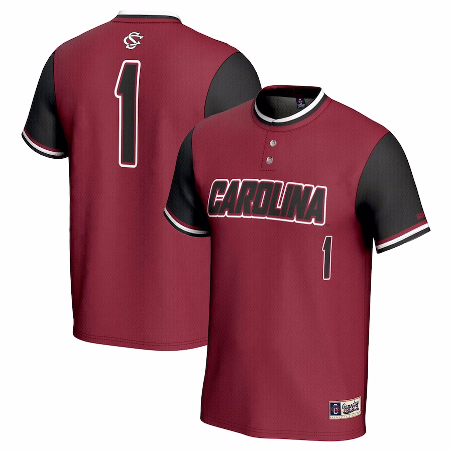 #1 South Carolina Gamecocks GameDay Greats Youth Lightweight Softball Jersey - Garnet