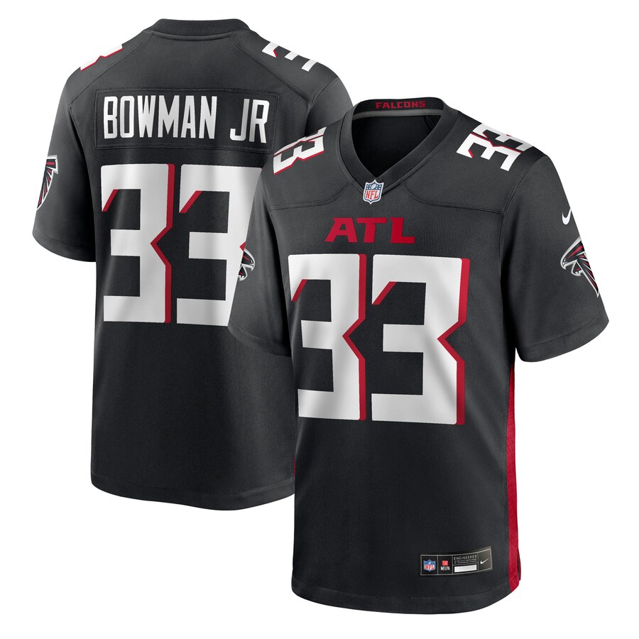 Men's Atlanta Falcons Billy Bowman Jr. Nike Black Team Game Jersey