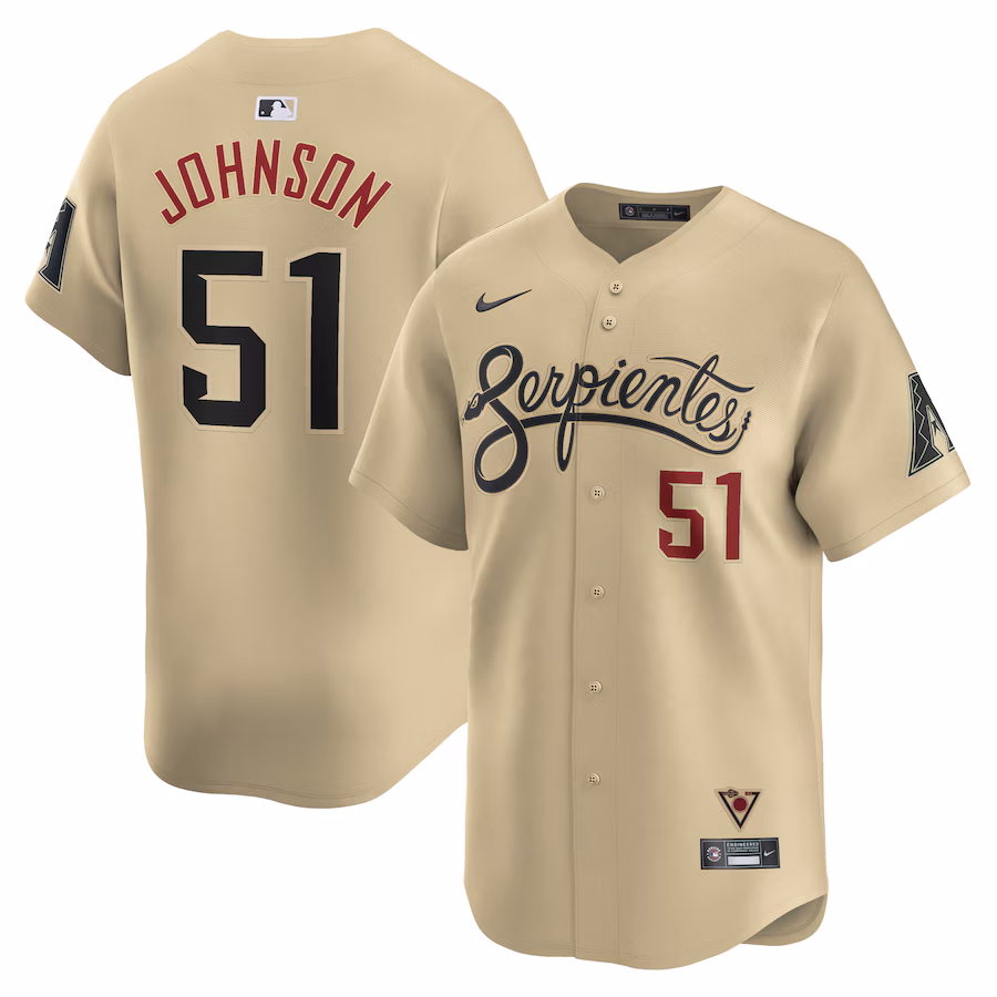 Men's Arizona Diamondbacks Randy Johnson Nike Sand City Connect Retired Player Jersey
