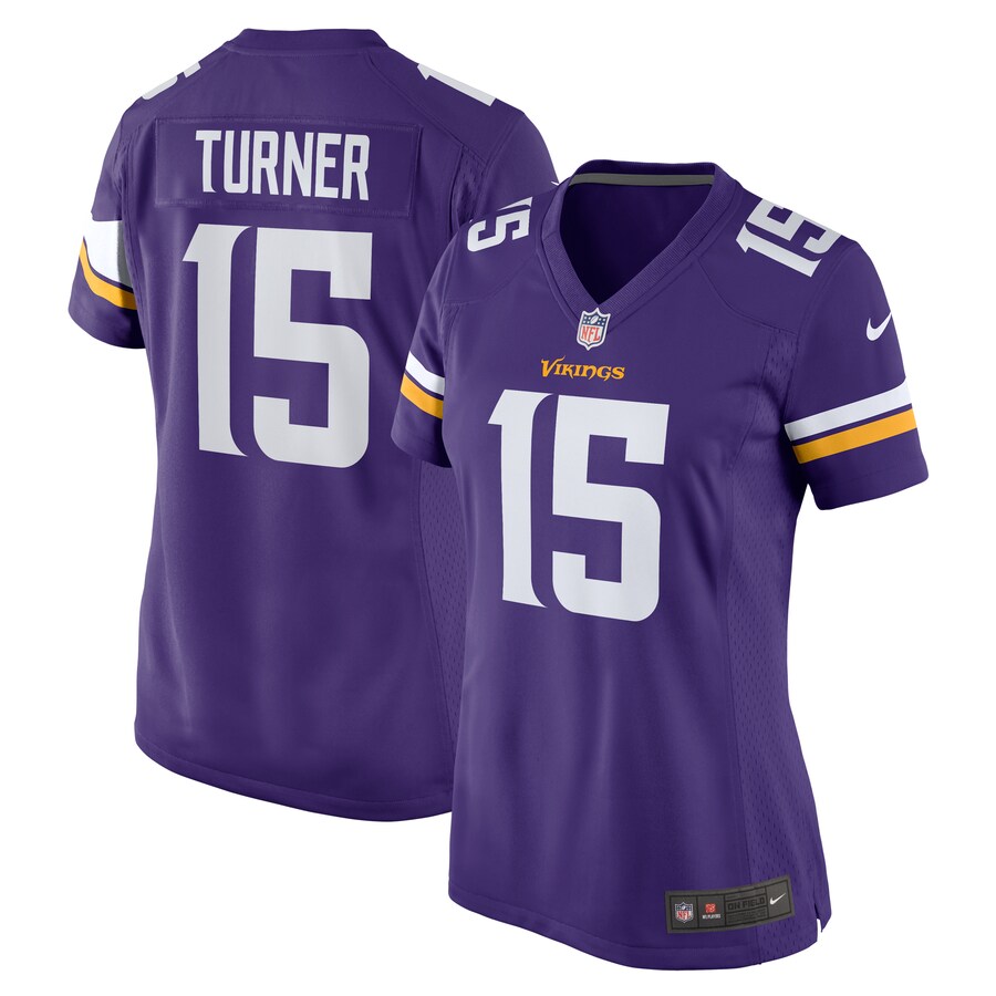 Women's Minnesota Vikings Dallas Turner Nike  Purple Game Jersey