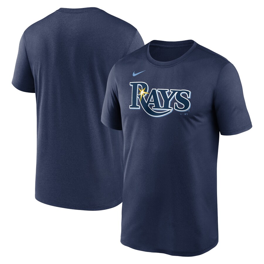Men's Tampa Bay Rays Nike Navy Legend Fuse Wordmark T-Shirt