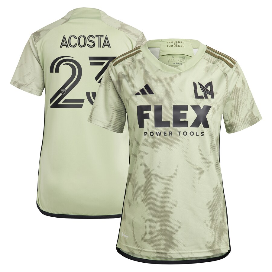 Women's LAFC Kellyn Acosta adidas Green 2023 Smokescreen Replica Player Jersey