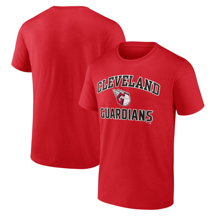 Men's Cleveland Guardians Red Heart & Soul T-Shirt