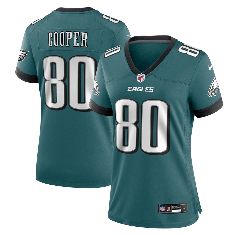 Women's Philadelphia Eagles Darius Cooper Nike Midnight Green Team Game Jersey