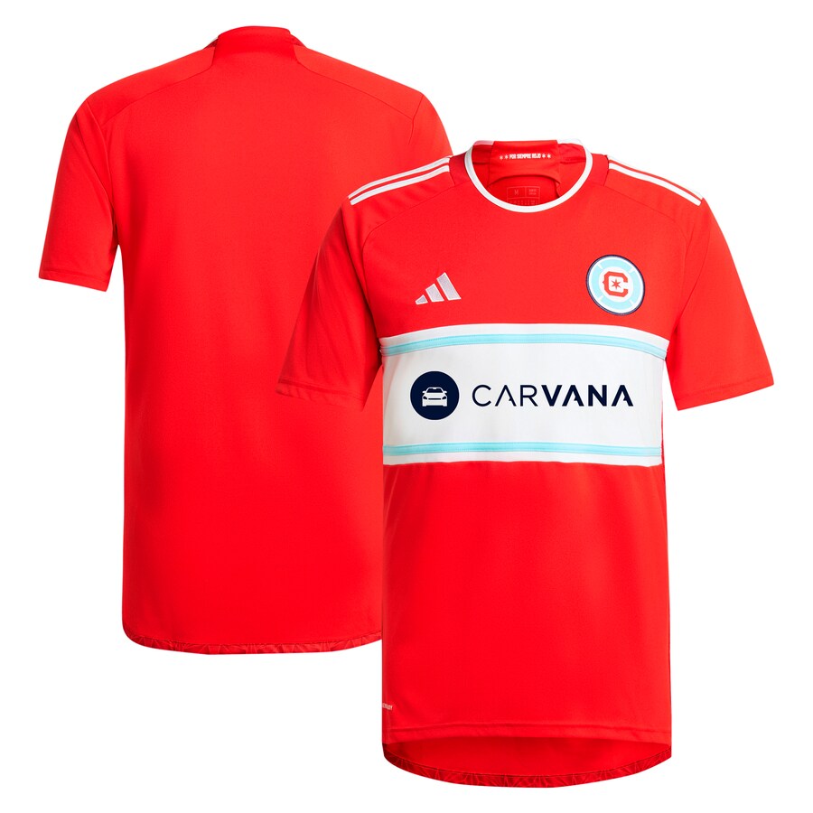 Men's Chicago Fire  adidas Red 2024 Return To Red Replica Jersey