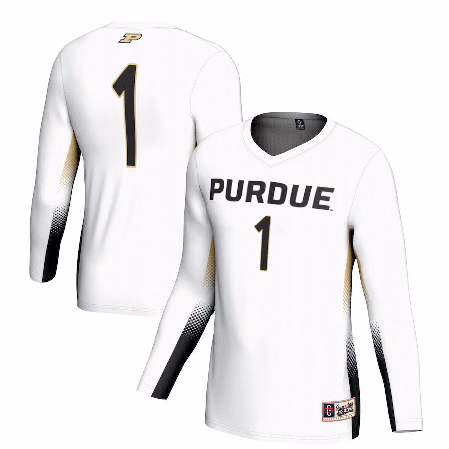 Youth GameDay Greats #1 White Purdue Boilermakers Lightweight Women's Volleyball Jersey