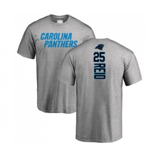 Football Carolina Panthers #25 Eric Reid Ash Backer T-Shirt