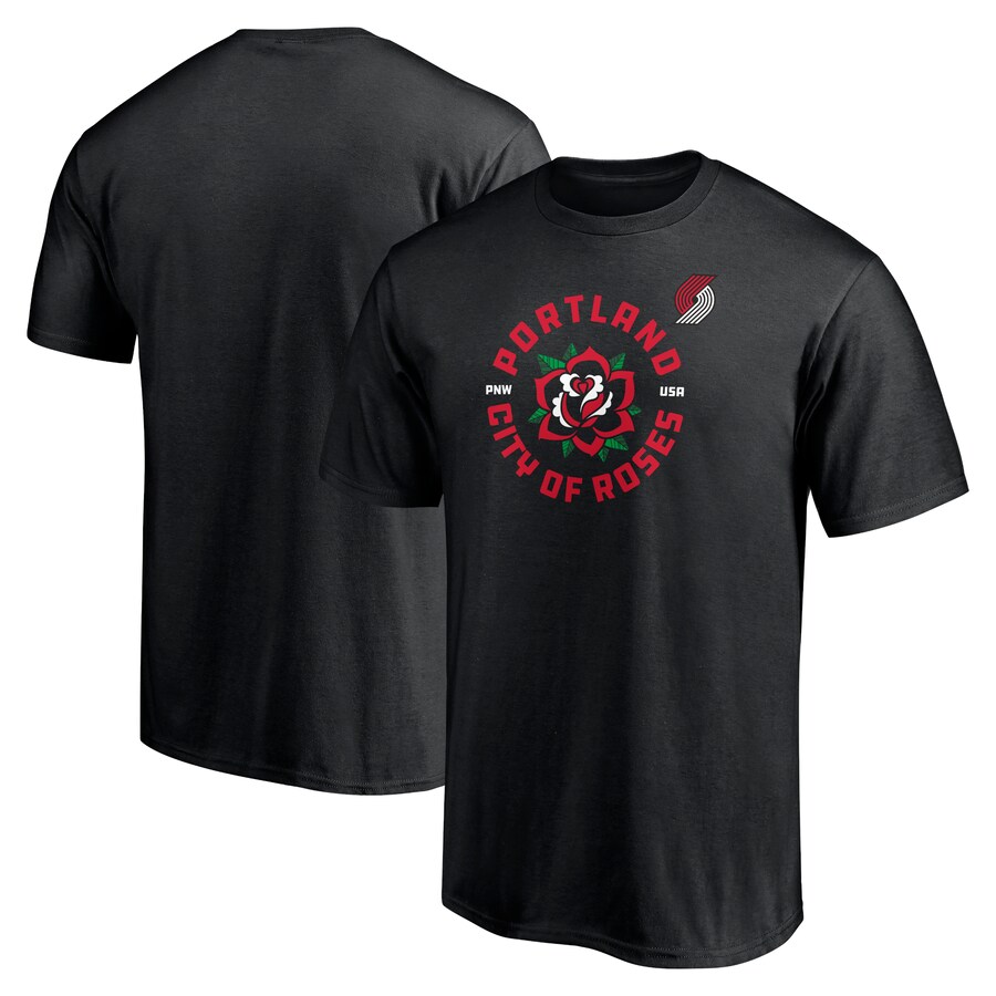 Men's Portland Trail Blazers Black Push Ahead T-Shirt