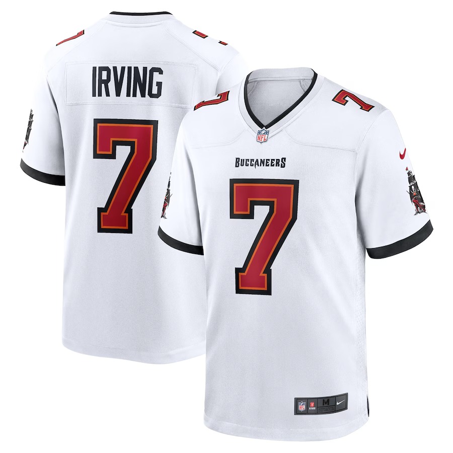 Men's Tampa Bay Buccaneers Bucky Irving Nike White Game Jersey