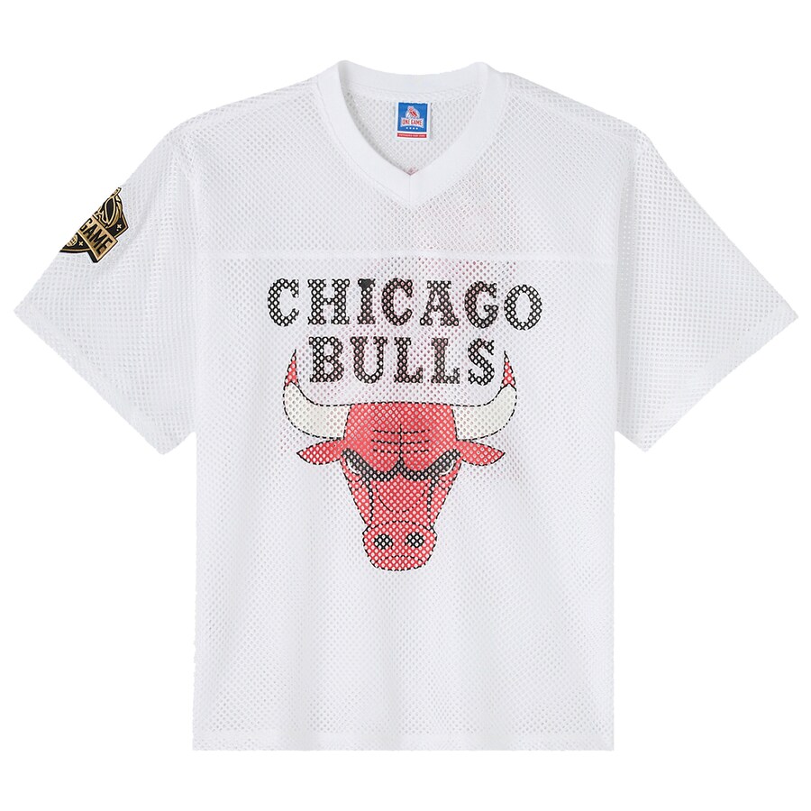 Men's Chicago Bulls OVO x NBA White Mesh Football Fashion Jersey