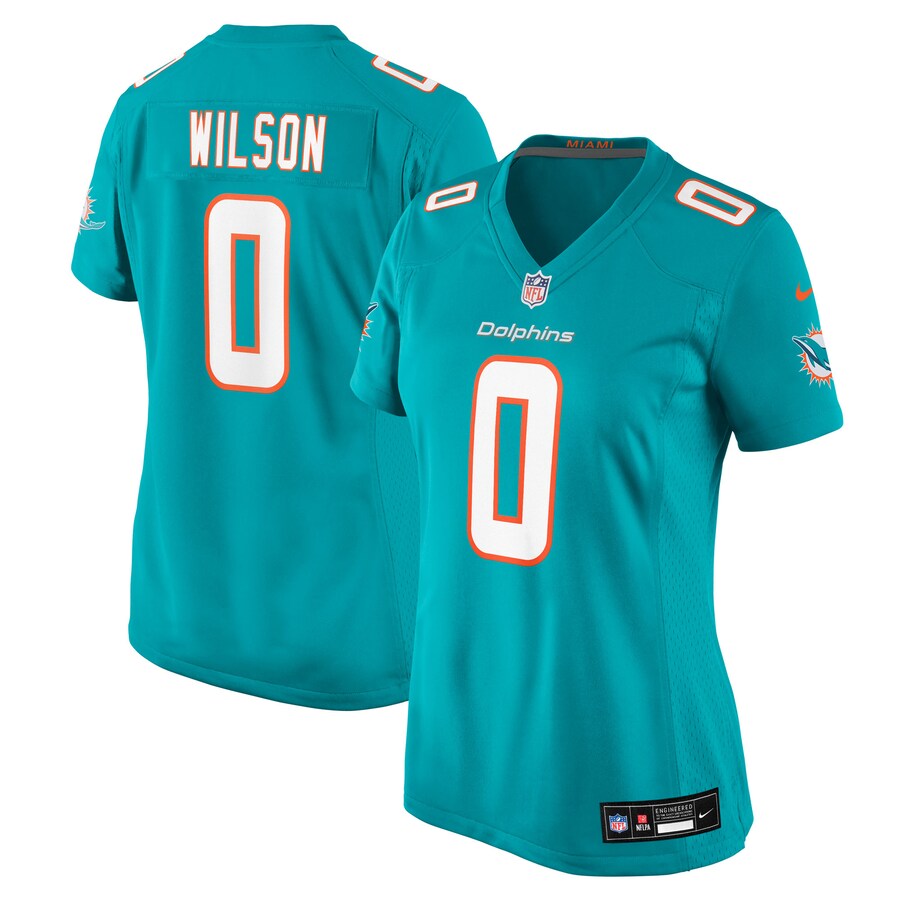 Women's Miami Dolphins Zach Wilson Nike Aqua Team Game Jersey