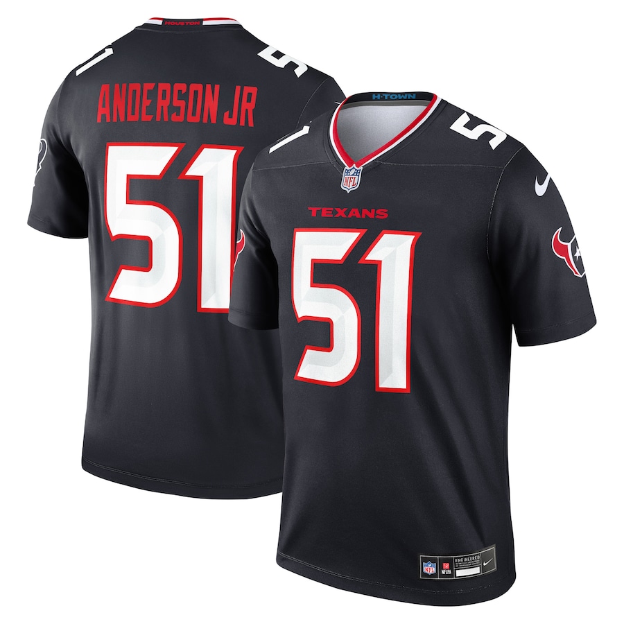 Men's Houston Texans Will Anderson Jr. Nike Navy Team Legend Player Performance Top
