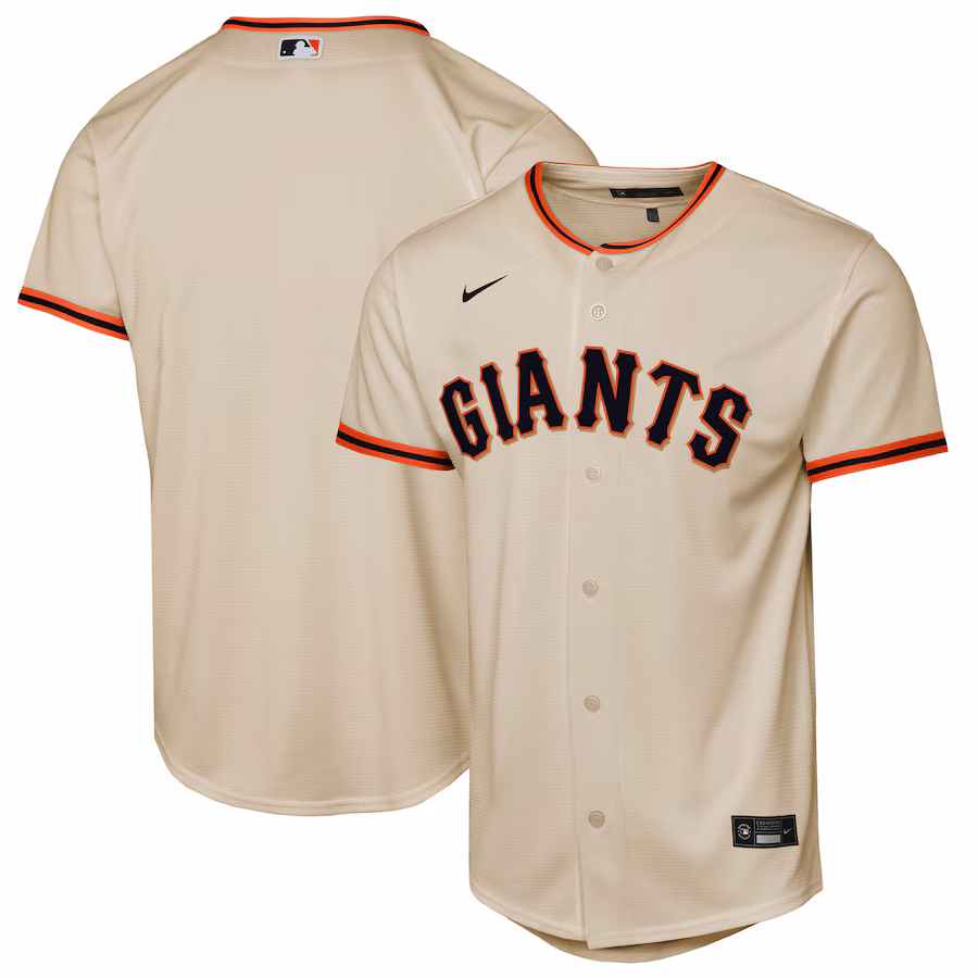Youth San Francisco Giants Nike Cream Home Replica 2.0 Jersey