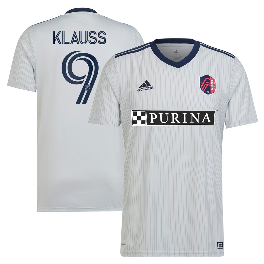 Men's St. Louis City SC João Klauss adidas Gray 2023 The Spirit Kit Replica Jersey