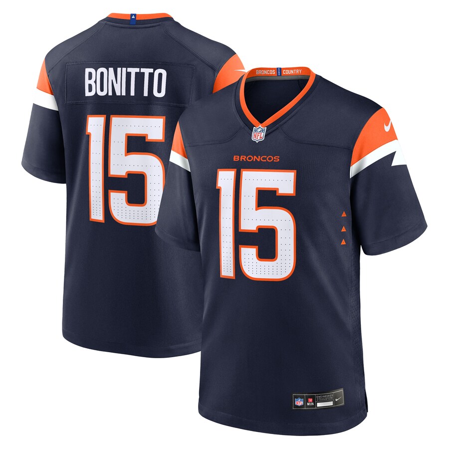 Men's Denver Broncos Nik Bonitto Nike Navy Alternate Game Jersey