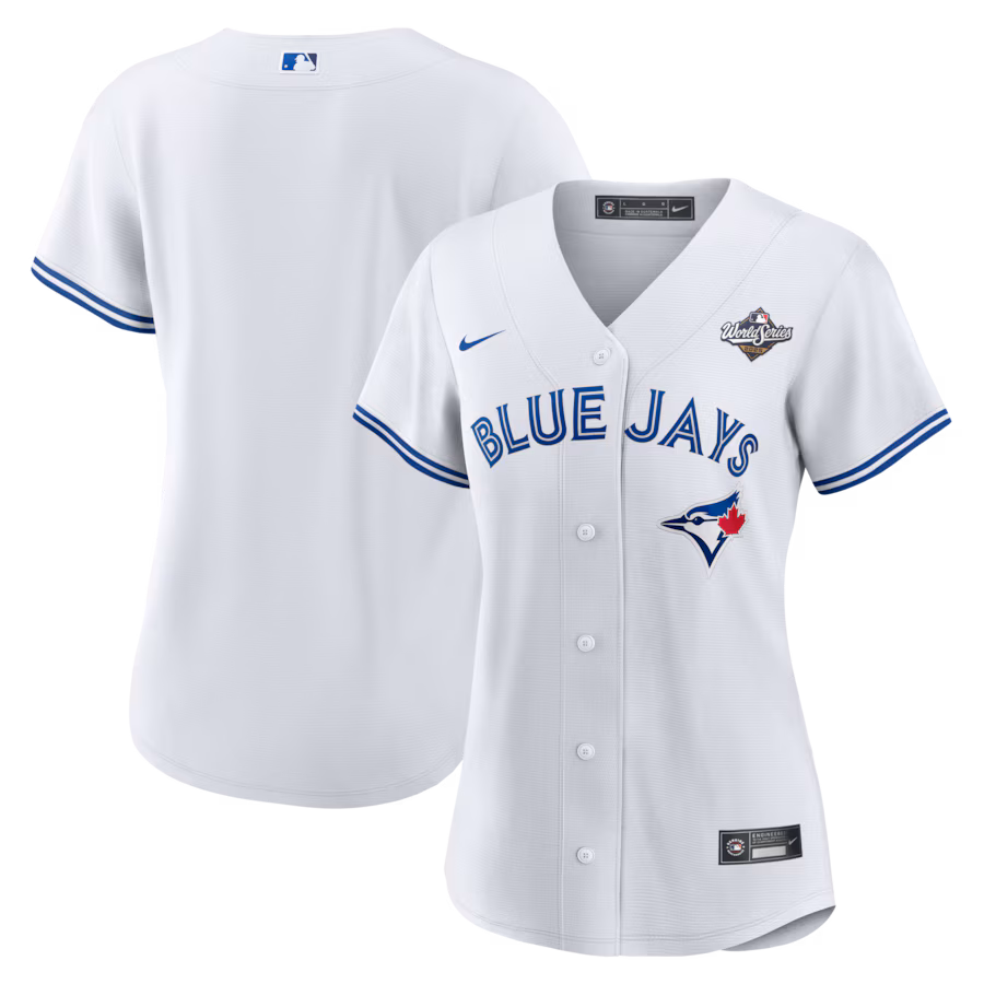 Women's Toronto Blue Jays Nike White 2025 World Series Home Replica Jersey