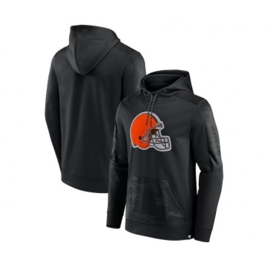 Men's Cleveland Browns Black On The Ball Pullover Hoodie