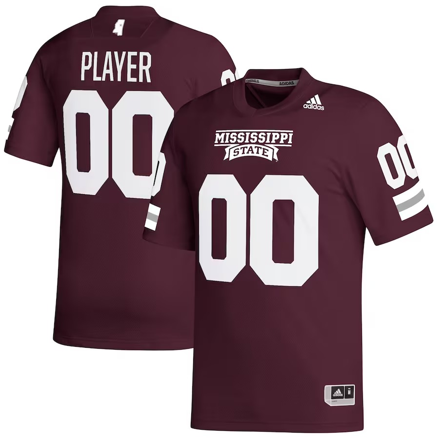 Mississippi State Bulldogs adidas Pick-A-Player NIL Replica Football Jersey - Maroon