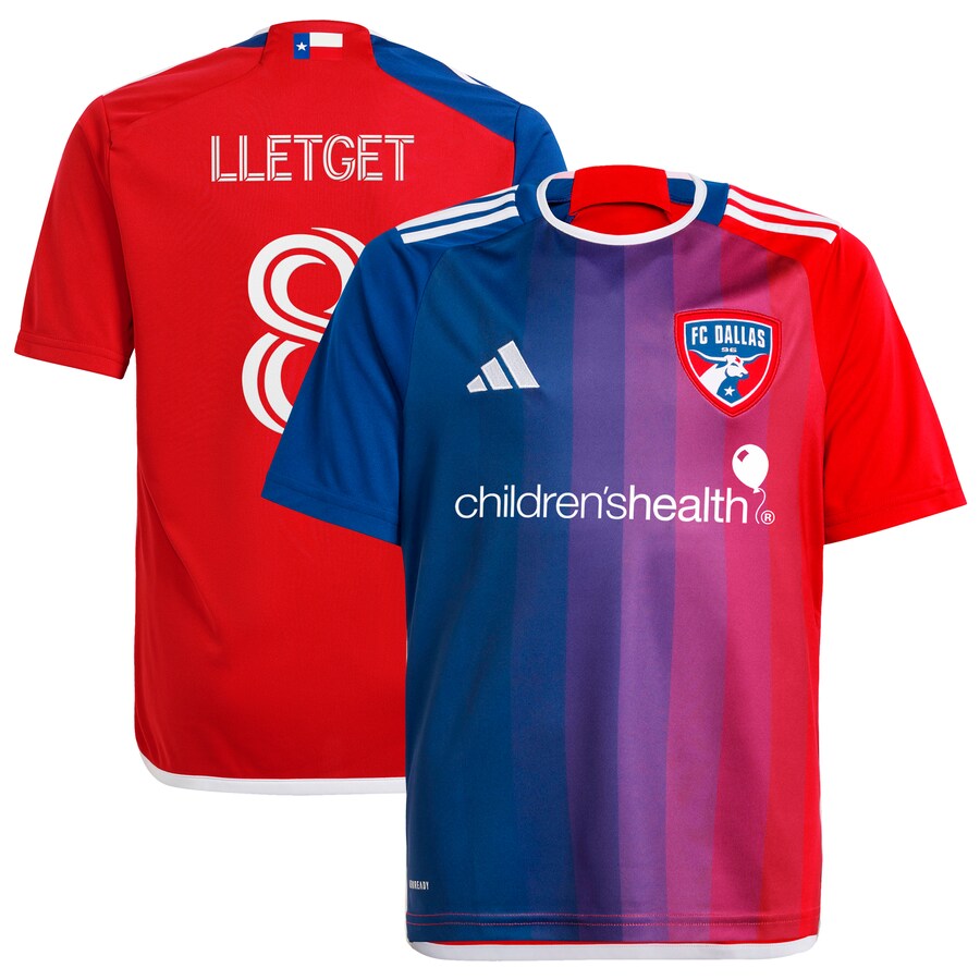 Youth FC Dallas Sebastian Lletget adidas Navy 2024 After Burner Replica Player Jersey