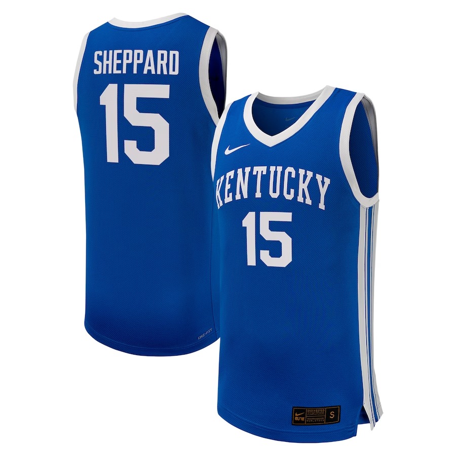 Reed Sheppard Kentucky Wildcats Nike NIL Basketball Replica Player Jersey - Royal