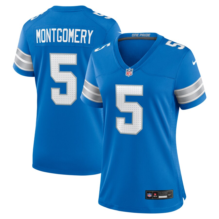 Women's Detroit Lions David Montgomery Nike Blue Team Game Jersey