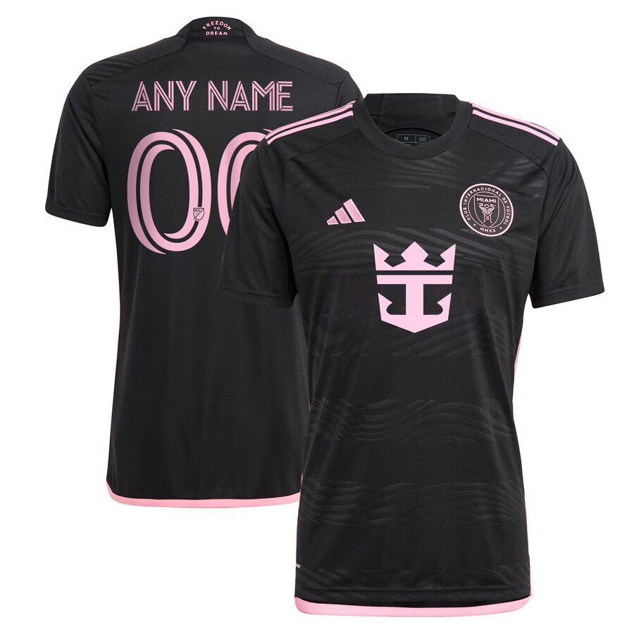 Men's Inter Miami CF  adidas Black 2024 La Noche Replica Custom Jersey